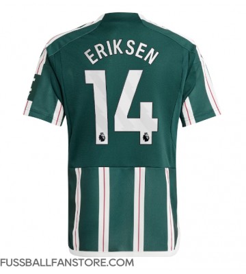 Manchester United Christian Eriksen #14 Replik Auswärtstrikot 2023-24 Kurzarm